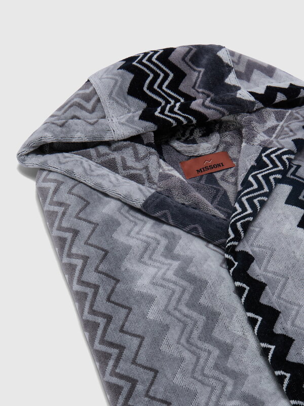 Missoni Home Albornoz con capucha Giacomo, 32 gris, imagen extra