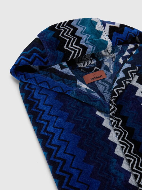 Missoni Home Giacomo albornoz con capucha, azul 50, imagen extra