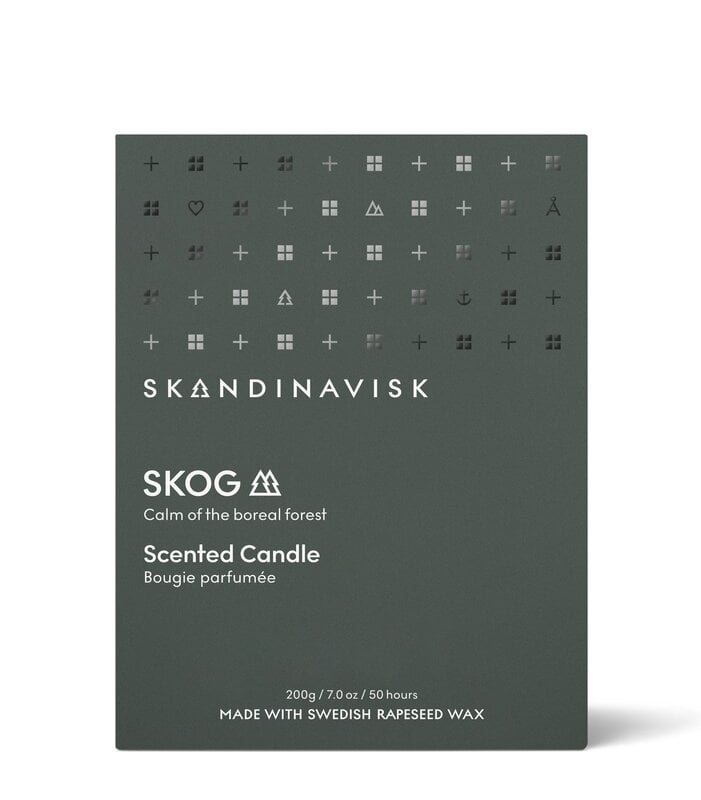 Skandinavisk Scented candle with lid, SKOG, large, extra image