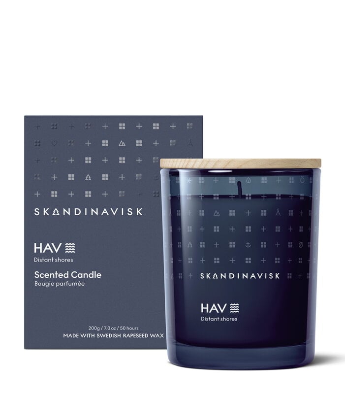 Skandinavisk Scented candle with lid, HAV, large, extra image