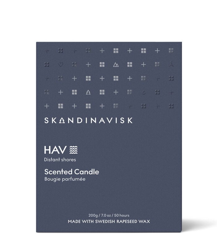 Skandinavisk Scented candle with lid, HAV, large, extra image