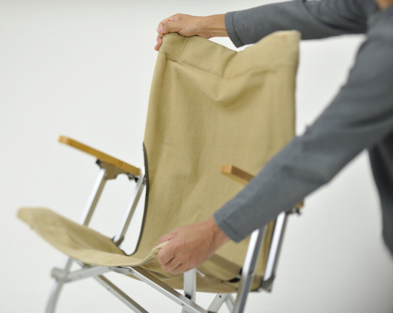 Snow Peak Low beach chair, khaki, view 4