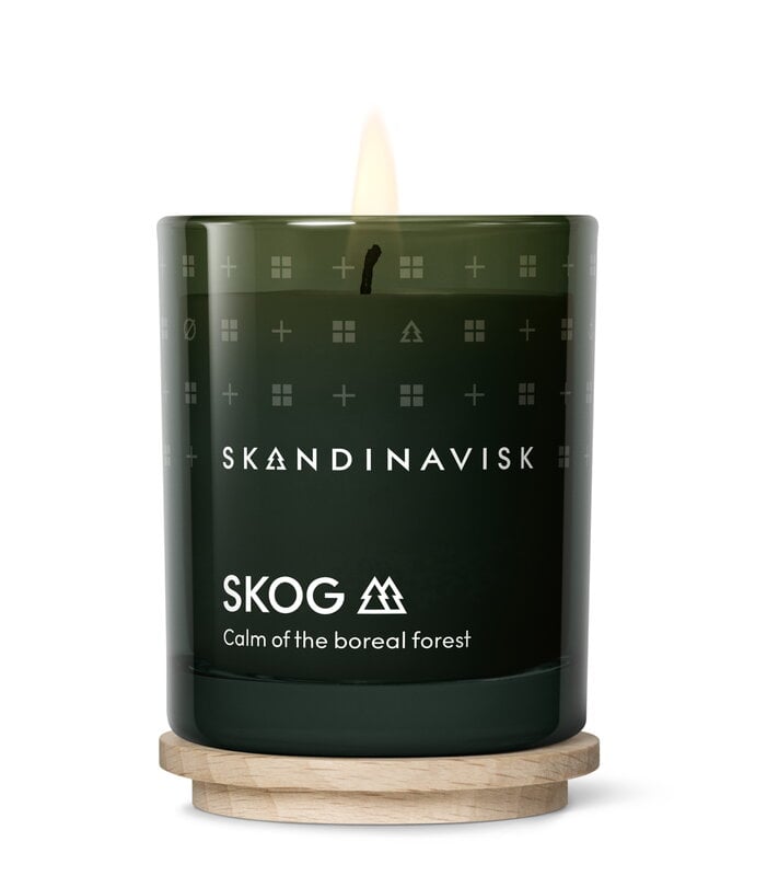 Skandinavisk Duftkerze mit Deckel, SKOG, klein, extrabild