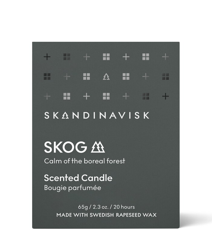 Skandinavisk Duftkerze mit Deckel, SKOG, klein, extrabild