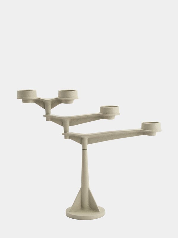 Tom Dixon Spin Mini ljusstake, putty, extrabild