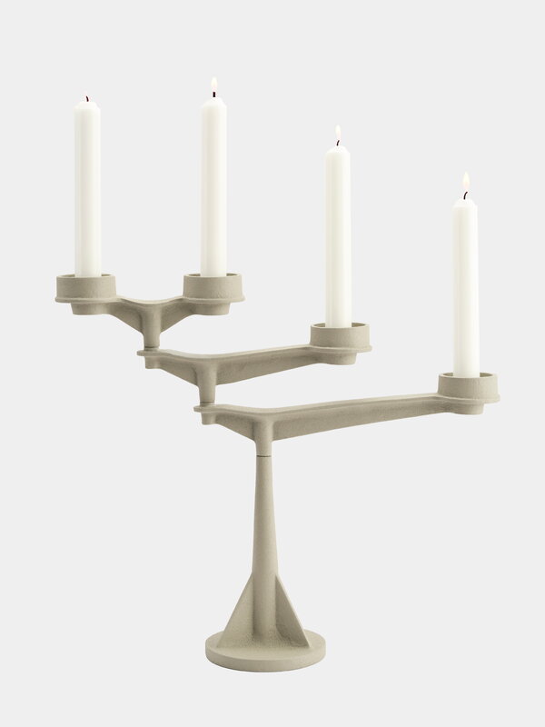 Tom Dixon Spin Mini ljusstake, putty, extrabild