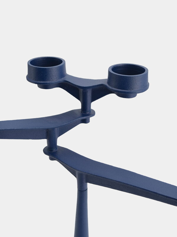 Tom Dixon Spin Mini candelabra, blue, extra image