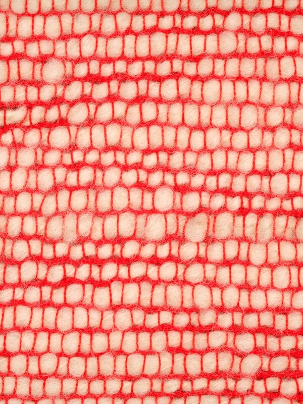 Tom Dixon Thread throw, 140 x 180 cm, orange - white, extra image