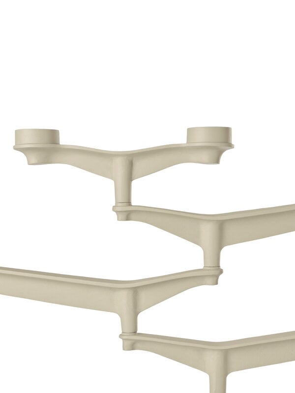 Tom Dixon Spin candelabra, putty, view 5