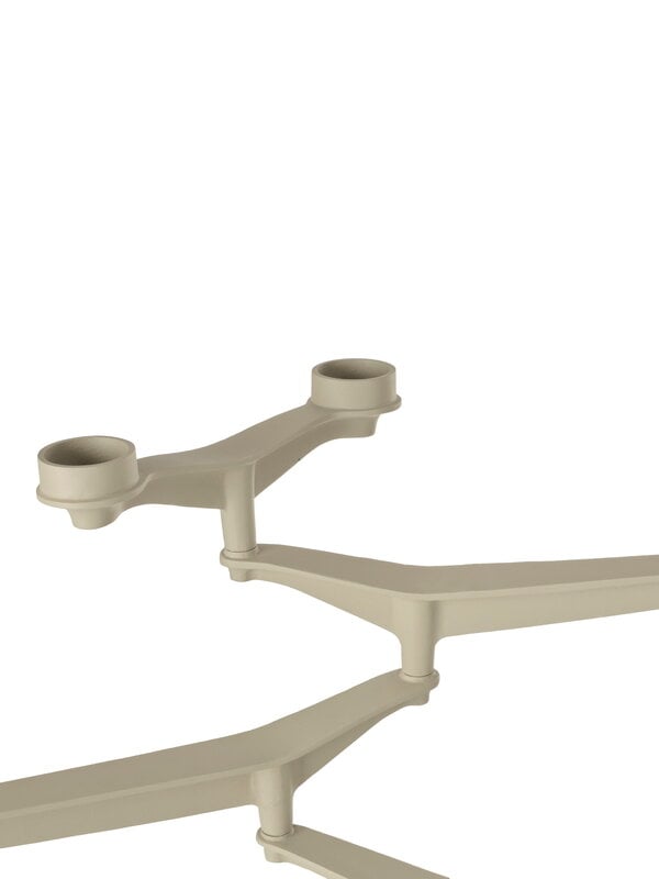 Tom Dixon Spin candelabra, putty, view 3