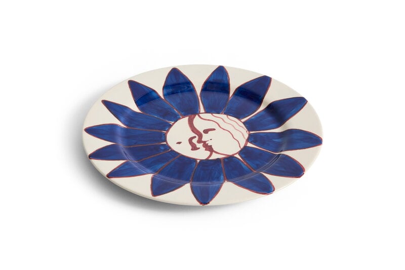 HAY La Pittura plate, 28,5 cm, Deep blue flower, image extra