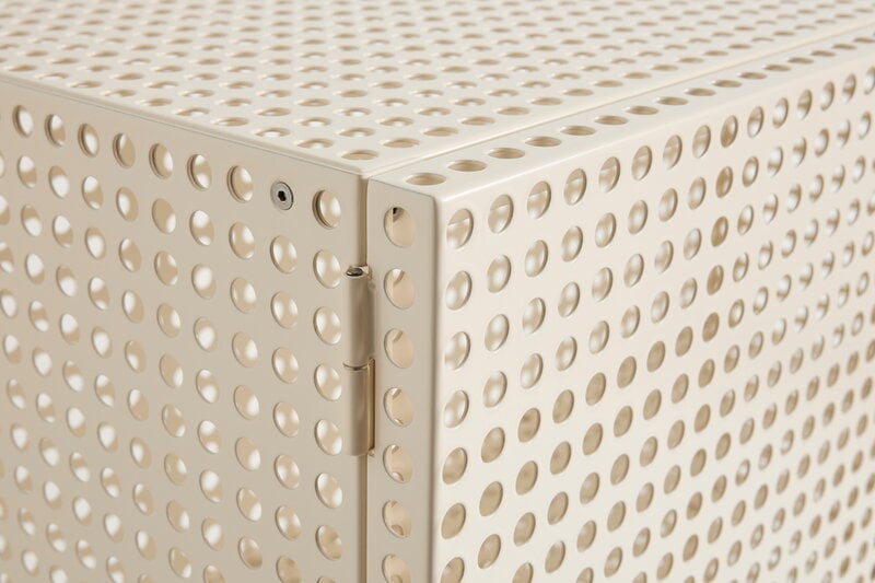 HAY Perforated floor cabinet, large, eggshell, extra image
