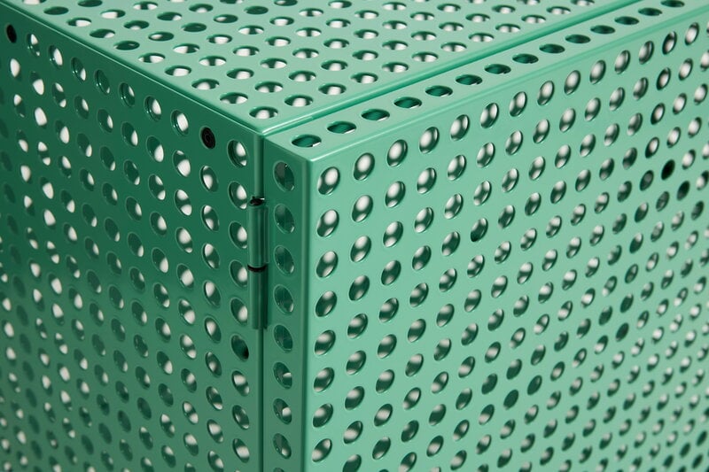 HAY Perforated floor cabinet, small, soft jade | Finnish Design Shop