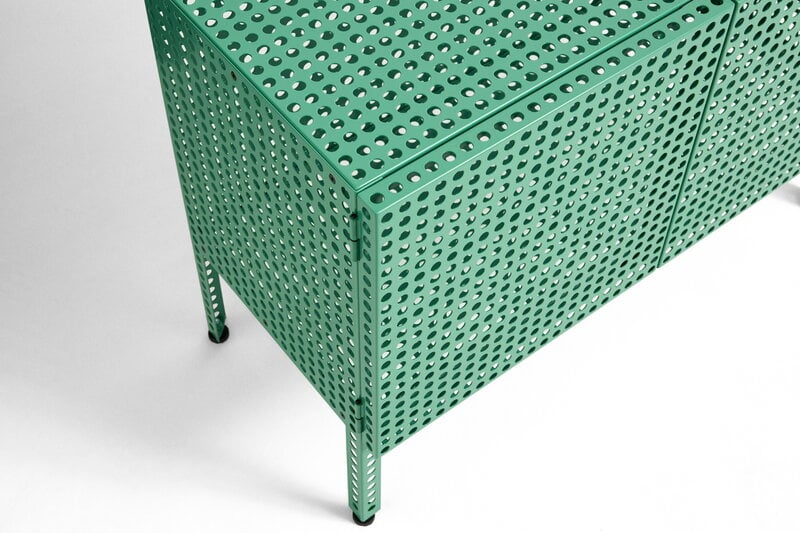 HAY Perforated floor cabinet, small, soft jade, extra image