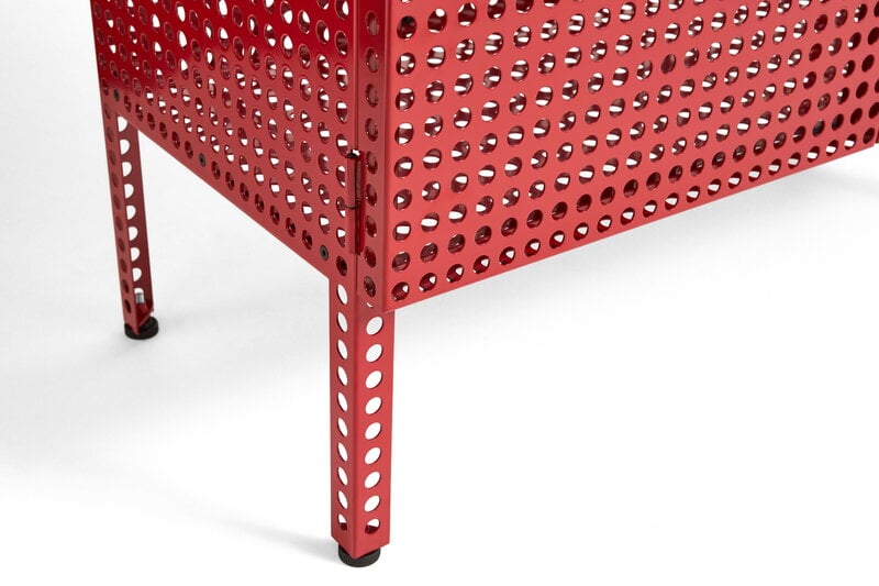 HAY Perforated floor cabinet, small, wine red, extra image