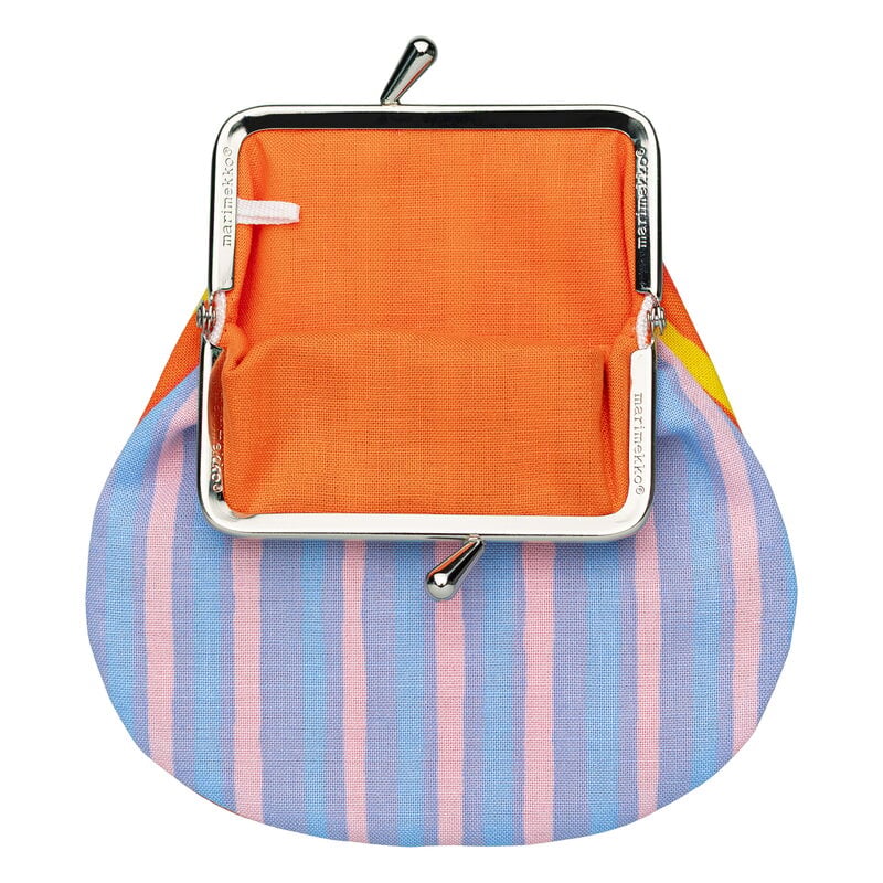 Marimekko Piccolo Pieni Kukkaro, rose clair-bleu clair-jaune-orange, image extra