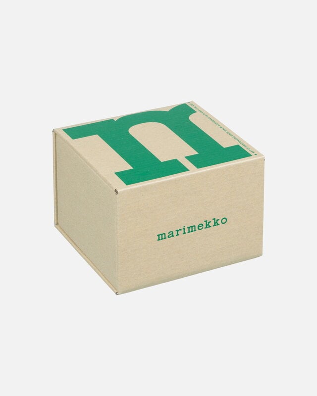 Marimekko Piirto Unikko ornament, white - green, view 3
