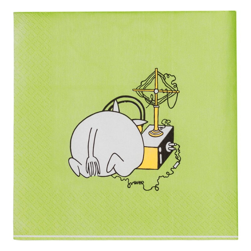 Moomin Arabia Moomin paper napkin, 33 cm, 20 pcs, Moomintroll, extra image