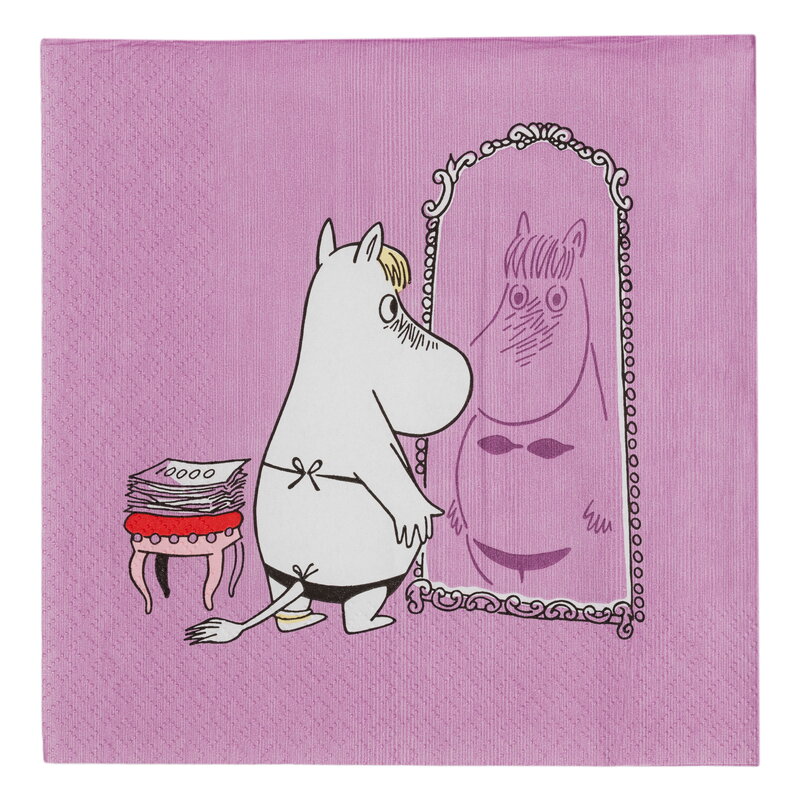 Moomin Arabia Mumin pappersservett, 33 cm, 20 st, Snorkfröken, extrabild