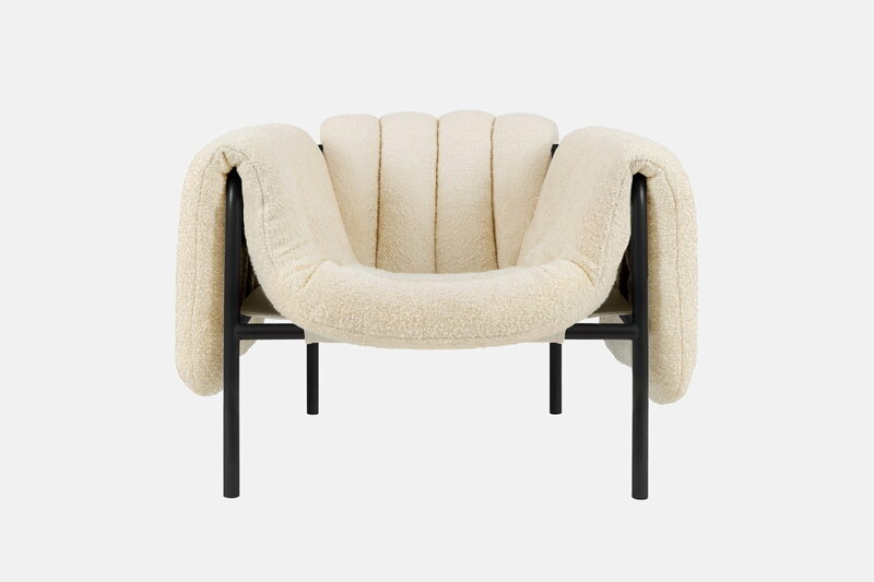 Puffy Lounge Chair, Anthracite / Black Grey — Hem