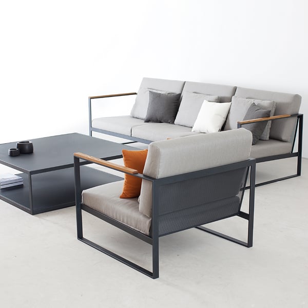 Garden Easy Table 115 X Cm, Simple Iron Sofa Set Designs