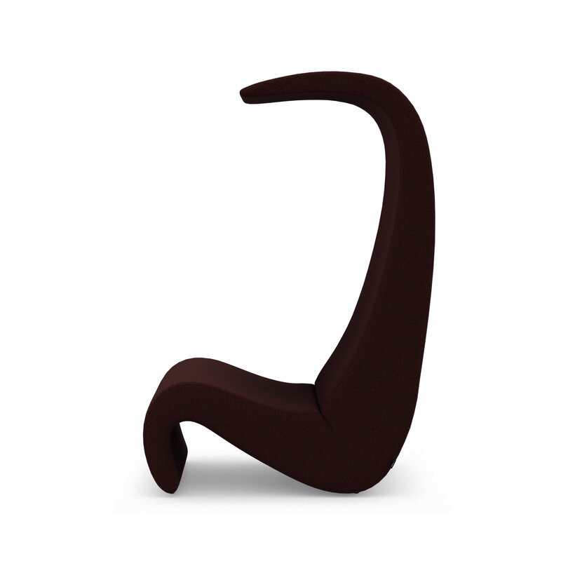Vitra Amoebe Lounge Chair, Cento 12 Dunkelrot Melange, extrabild