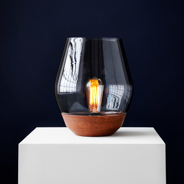 New Works Bowl Table Lamp Raw Copper, Best Glass Table Lamps