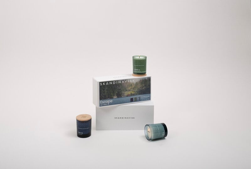 Skandinavisk Scented candle set 3 pcs, ESCAPE, extra image