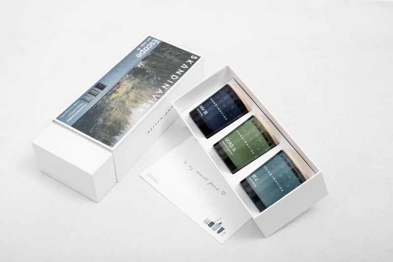 Skandinavisk Scented candle set 3 pcs, ESCAPE, extra image