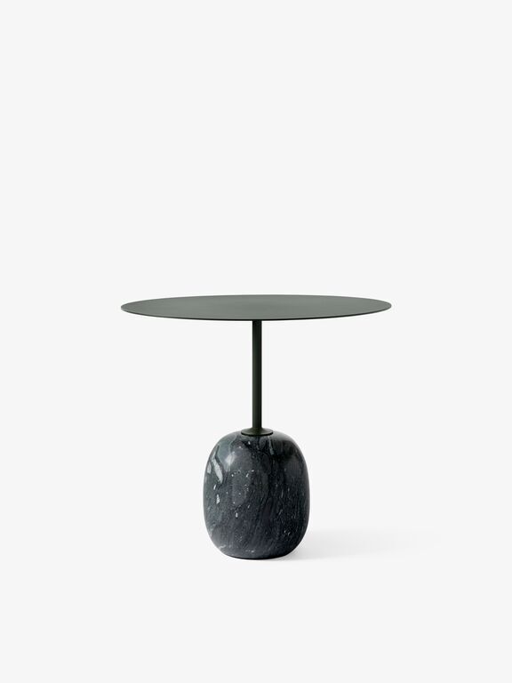 &Tradition Lato LN9 coffee table, deep green - Verde Grigio marble, view 2