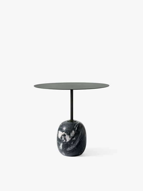 &Tradition Lato LN9 coffee table, deep green - Verde Grigio marble, view 3