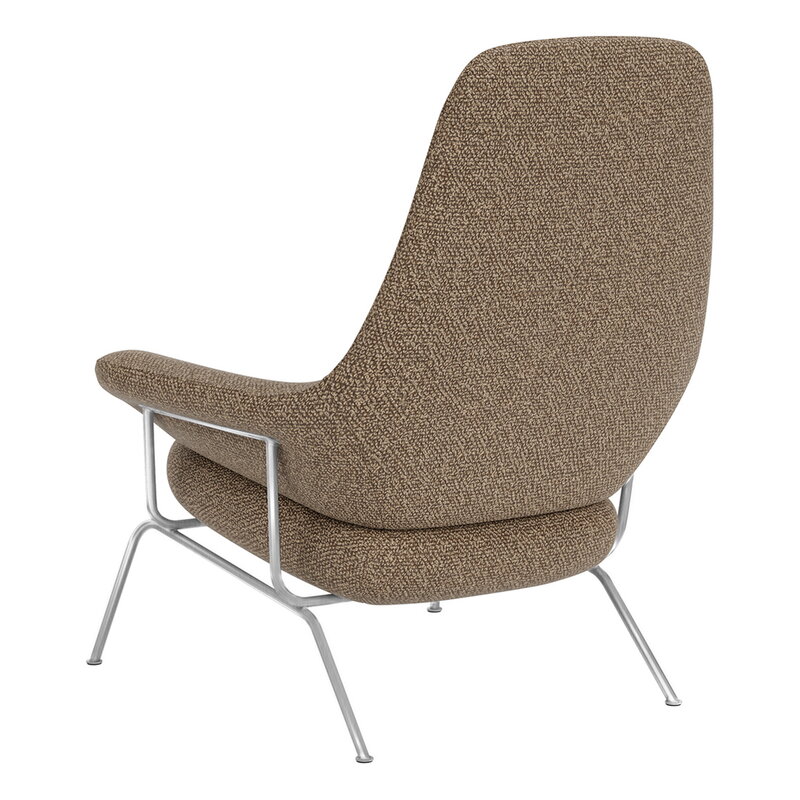 Hem Hai poltrona lounge, acciaio inox spazzolato - Sawdust, vista 6