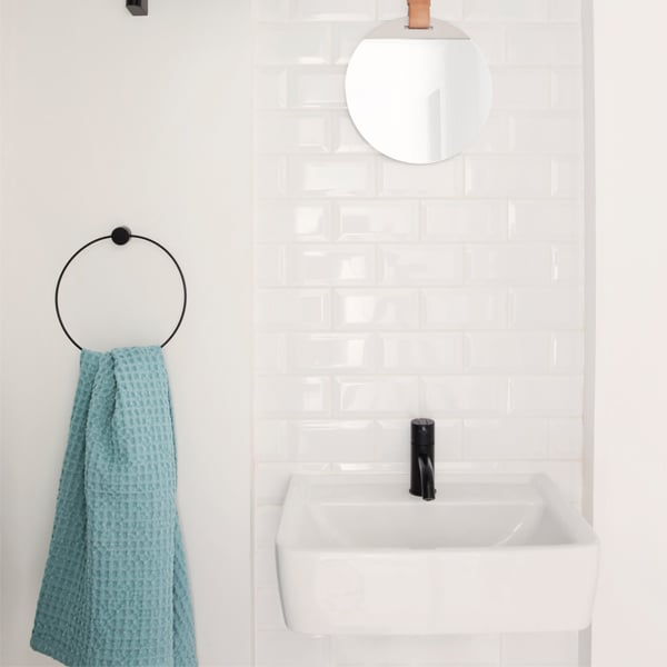 Ferm Living Towel Hanger Black Finnish Design - Bathroom Towel Hanger Design
