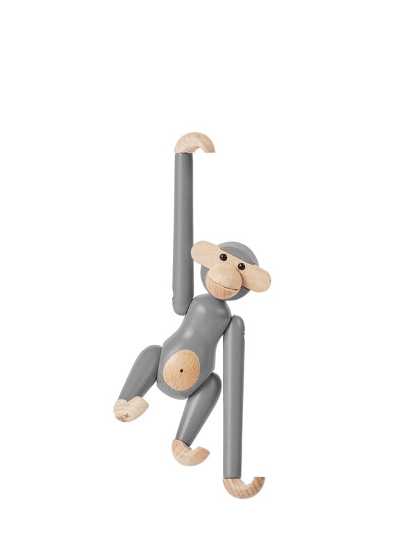 Kay Bojesen Denmark Wooden monkey, mini, grey, extra image