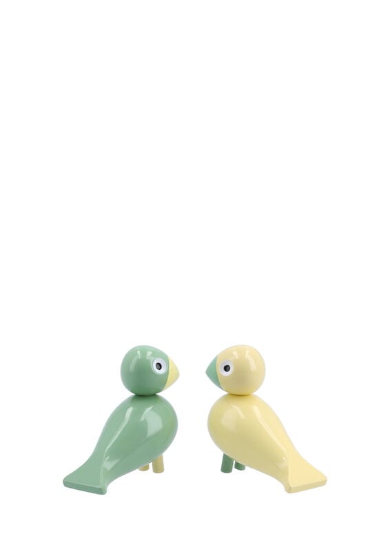 Kay Bojesen Denmark Easter Birds 2026, 6 cm, gelb - grün, 2 Stk., extrabild