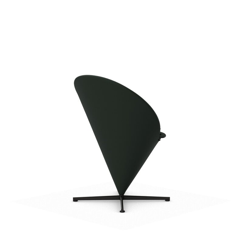 Vitra Cone Chair fauteuil lounge, basic dark - Volo 26 Forest, image extra