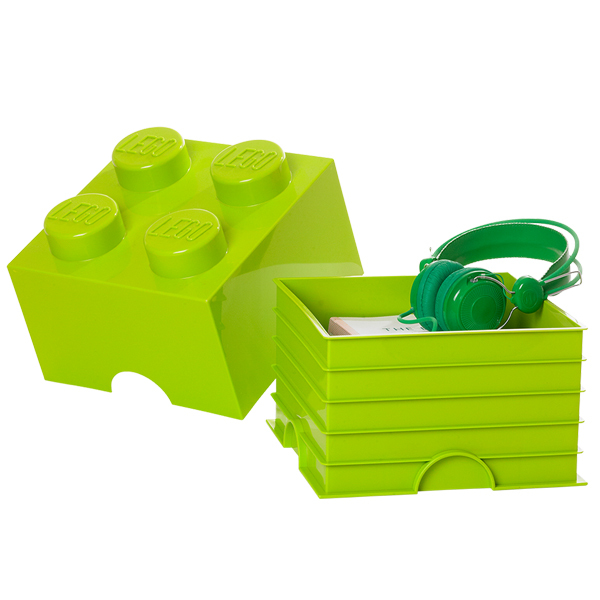 Room Copenhagen LEGO Storagge Brick 4 Caja de almacenaje Verde, Caja de  depósito verde, Caja de almacenaje, Verde, Monocromo, Plaza, Polipropileno  (PP), 250 mm