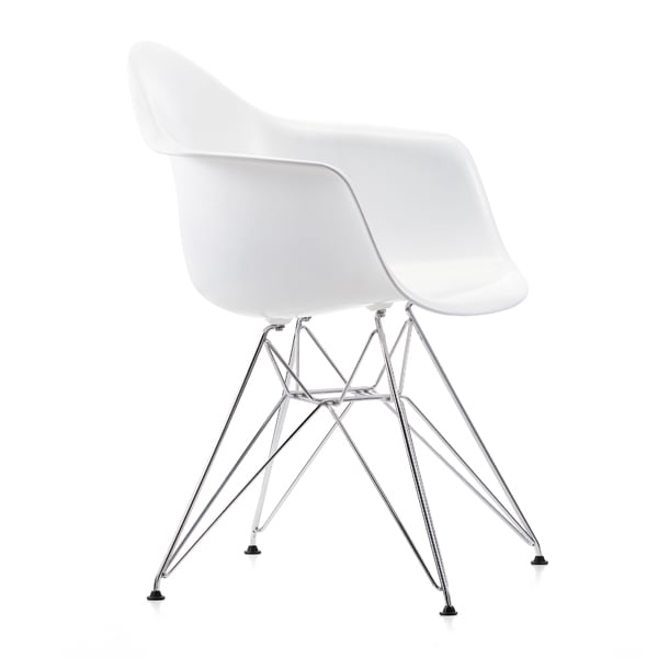 woordenboek Circulaire sap Vitra Eames DAR chair, white - chrome | Finnish Design Shop