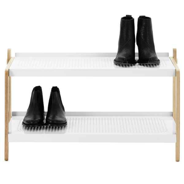 white shoe rack