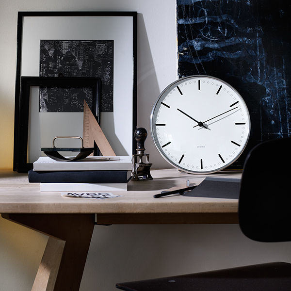 JACOBSEN Wall Clock CityHall Royal Blue - インテリア小物