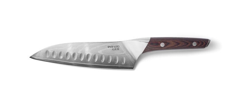 Eva Solo Nordic Kitchen cuchillo santoku, 18 cm, marrón - acero, imagen extra
