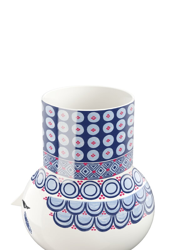 Bjørn Wiinblad Vaso Olga, 20 cm, blu, immagine extra