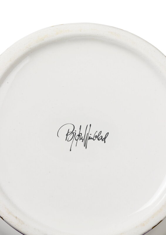 Bjørn Wiinblad Vaso Olga, 20 cm, blu, immagine extra
