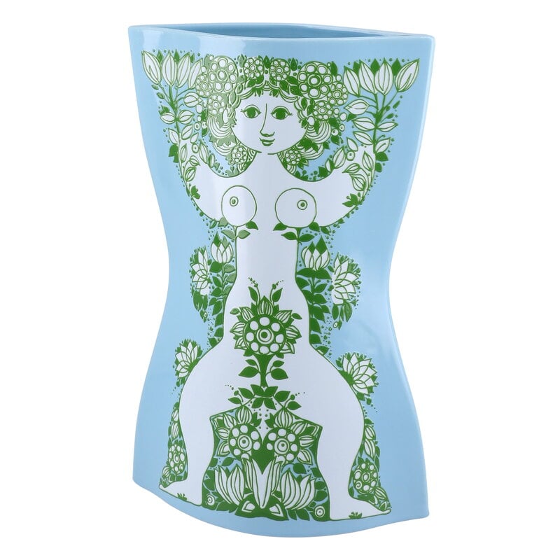 Bjørn Wiinblad Nina vase, 28,5 cm, light blue - green, extra image