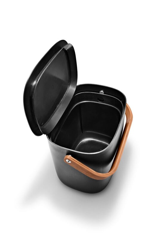 Eva Solo support mural Reflect pour poubelles Support acier Black 24cm