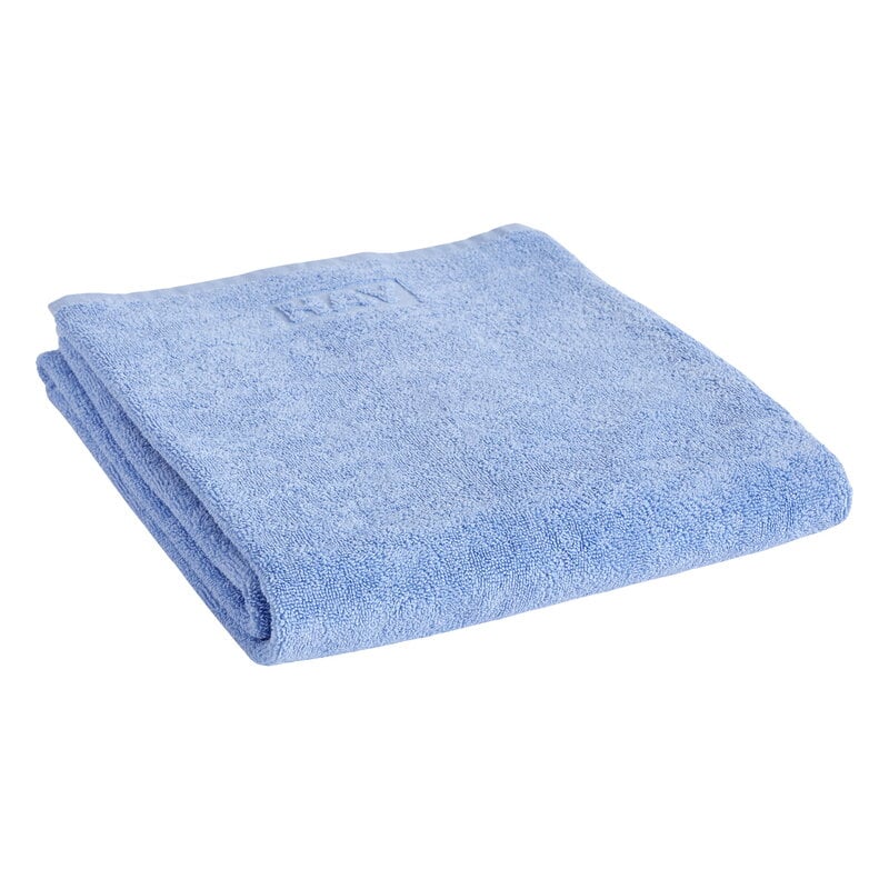 Off-White logo-embossed cotton shower towel - Blue