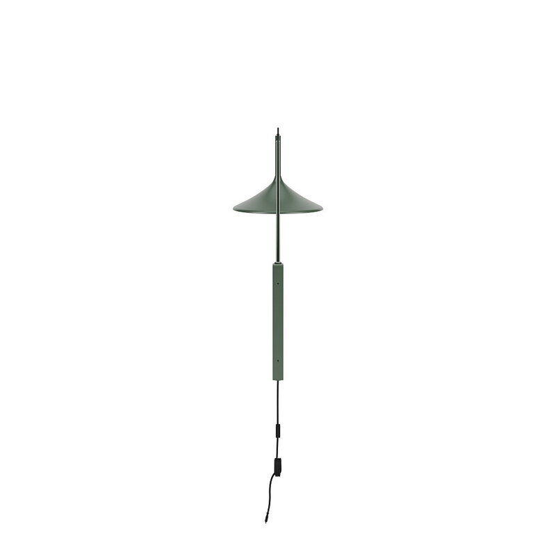 FDB Møbler U17 Hasle wall lamp, long, olive green, extra image