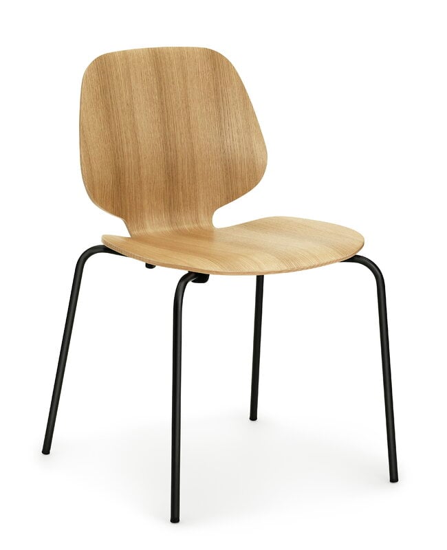 Normann Copenhagen My Chair, schwarzer Stahl - Eiche, extrabild