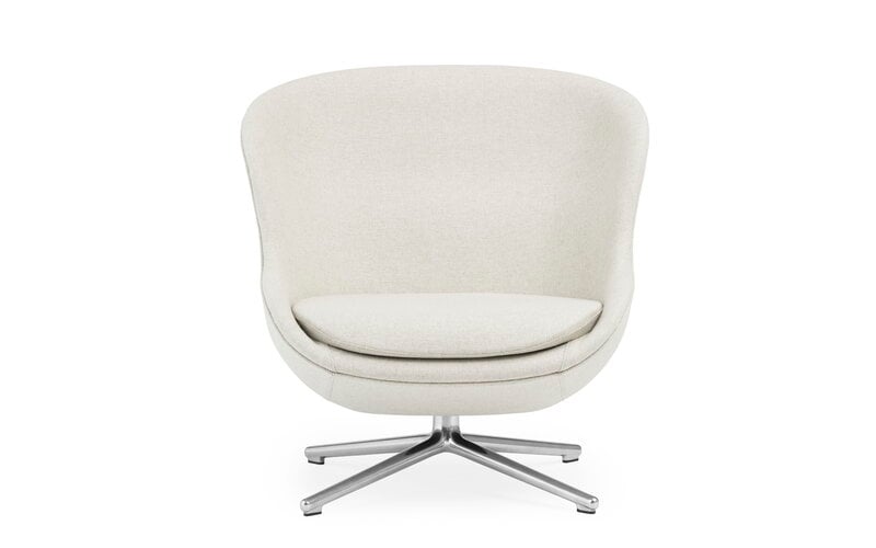 eetbaar roddel Vergelijken Normann Copenhagen Hyg lounge chair, low, swivel, aluminium - Main Line  flax 20 | Finnish Design Shop