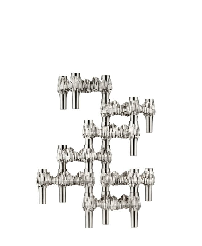 STOFF Copenhagen STOFF Quist kynttilänjalka, harjattu kromi, näkymä 7